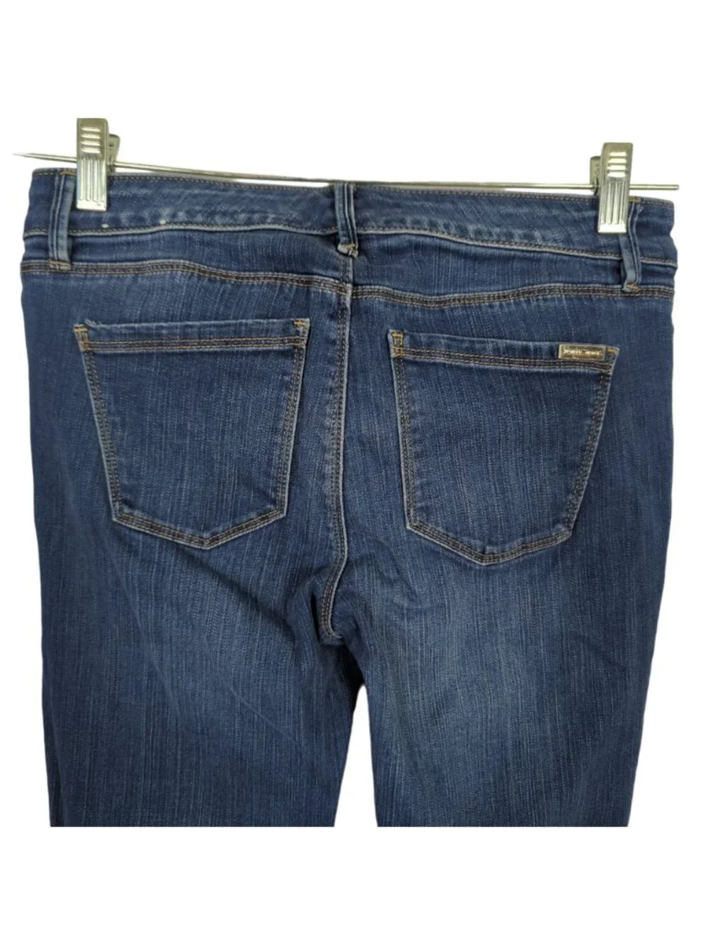 White House Black Market Womens Jeans 2 Slim Crop Low Rise Blue Stretch Denim 27